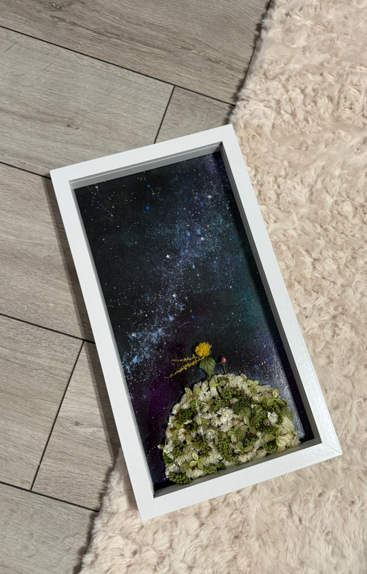 Mały Książę w odcieniach zieleni 43x24